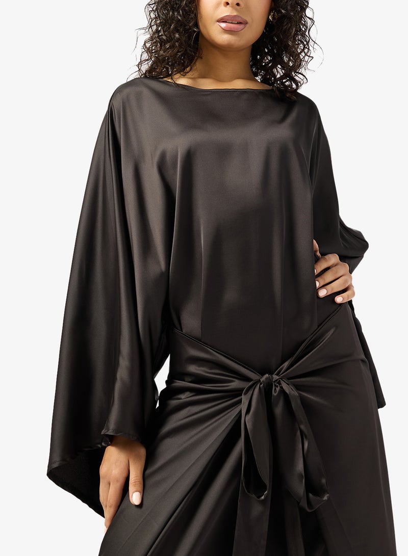 Ginger Draped Cape Top & Maxi Skirt Coord Set - Image 3